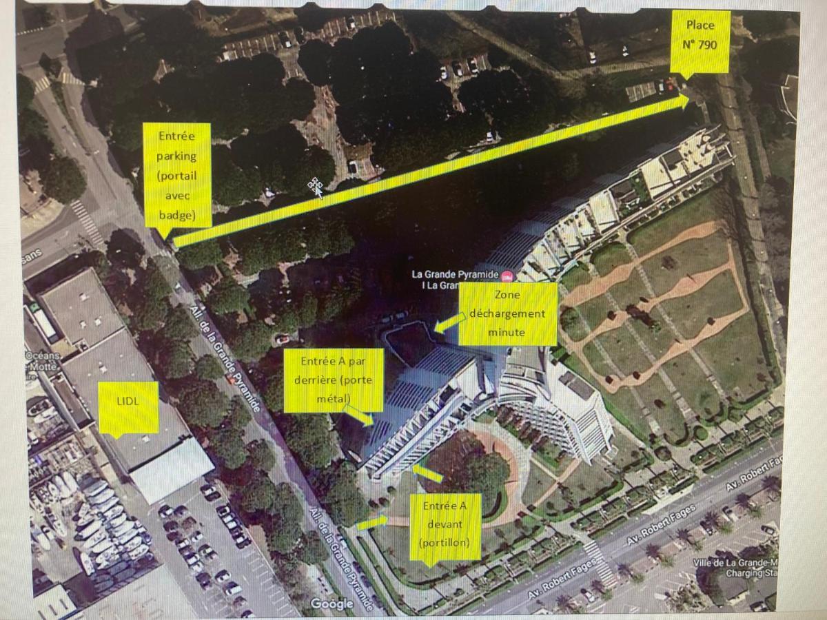 Grand T2 Résidence La Grande Pyramide - Parking WIFI Hyper Centre - 1 chambre&loggia Exterior foto